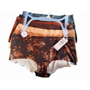 Danskin 7 Pack Underwear No Show Super Soft Panties Size Large NWT